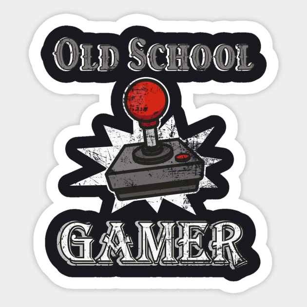 Old School Gamer Joystick Sticker by Foxxy Merch